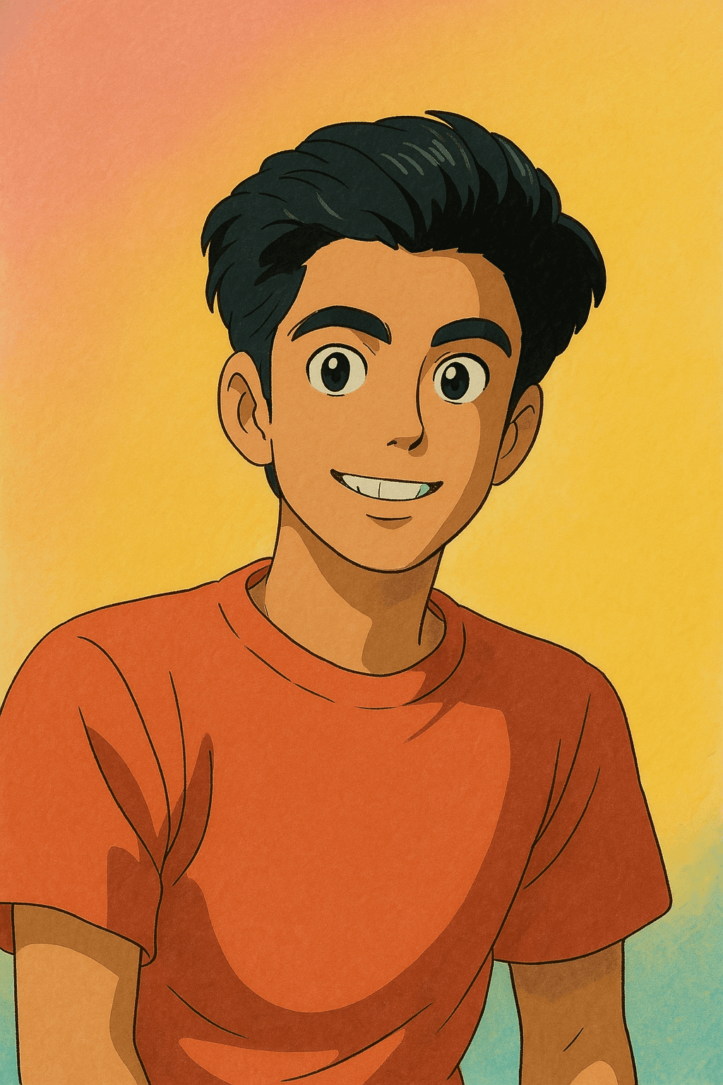 Illustrated portrait of Ansh Mehta